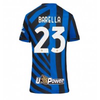 Camisa de Futebol Inter Milan Nicolo Barella #23 Equipamento Principal Mulheres 2024-25 Manga Curta